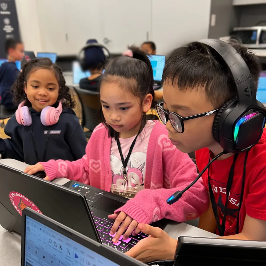 Children learning together in a classroom